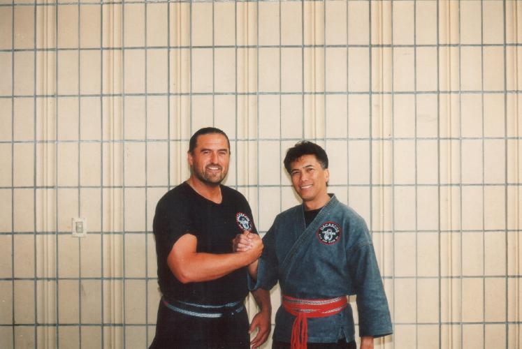 Si Gung mit seinem Lehrer Grandmaster Al Dacascos
